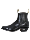 Bota Vaquera de Hombre El General Tobillo en Piel Color Negro 181