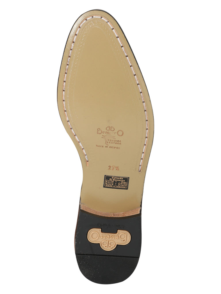 Botín Vaquero de Hombre El Besserro Charro en Piel Bovino Nobuck Color Camel 204