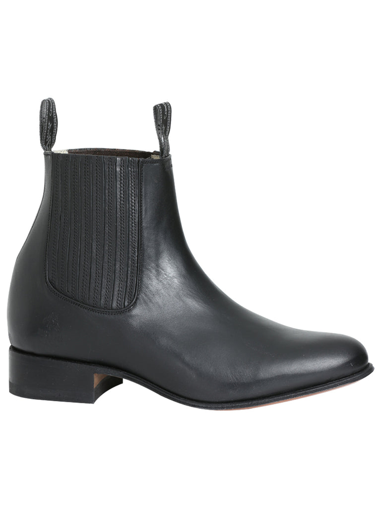 Botín Vaquero de Hombre El General Charro Tobillo Color Negro 232