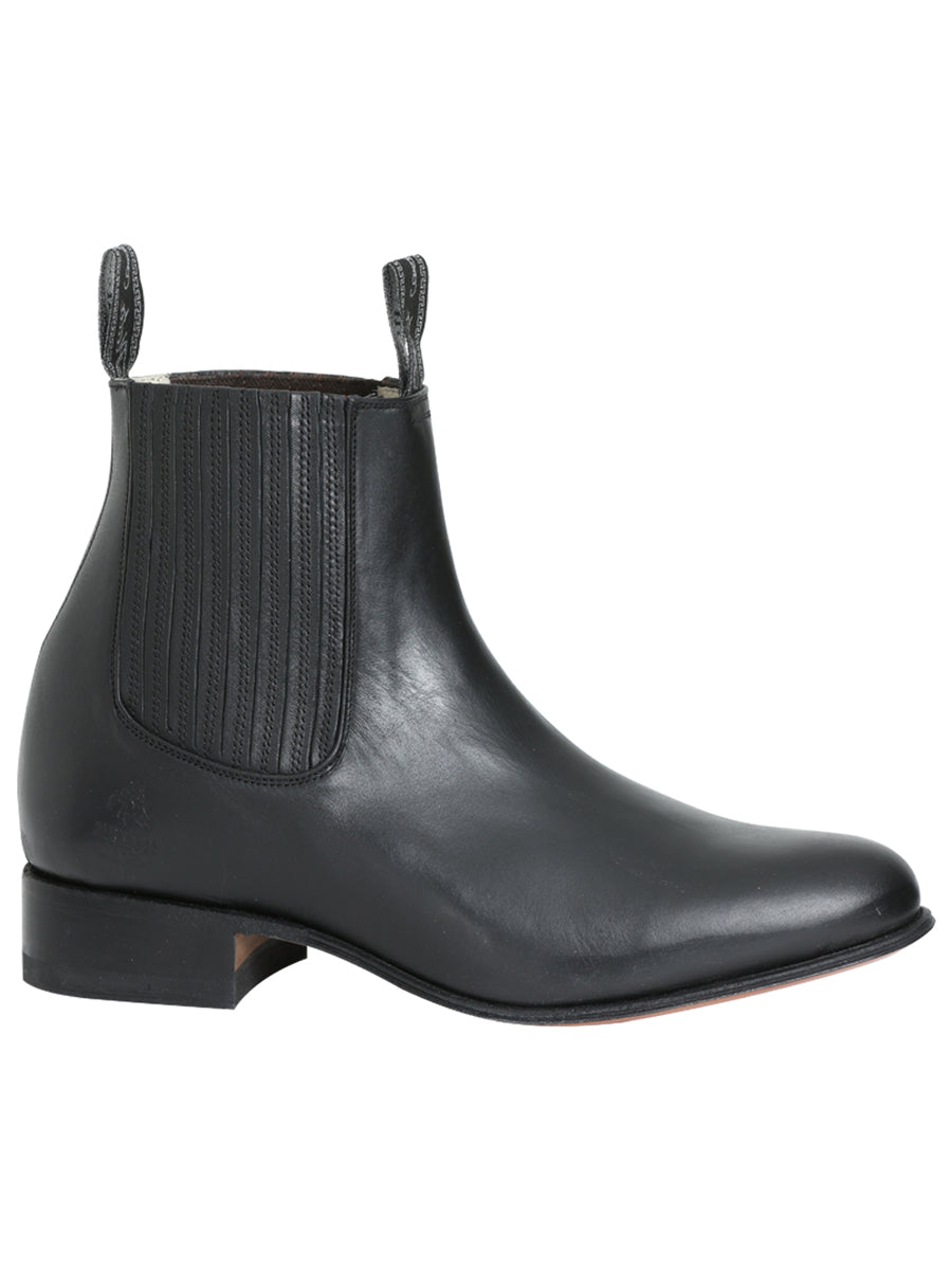 Botín Vaquero de Hombre El General Charro Tobillo Color Negro 232