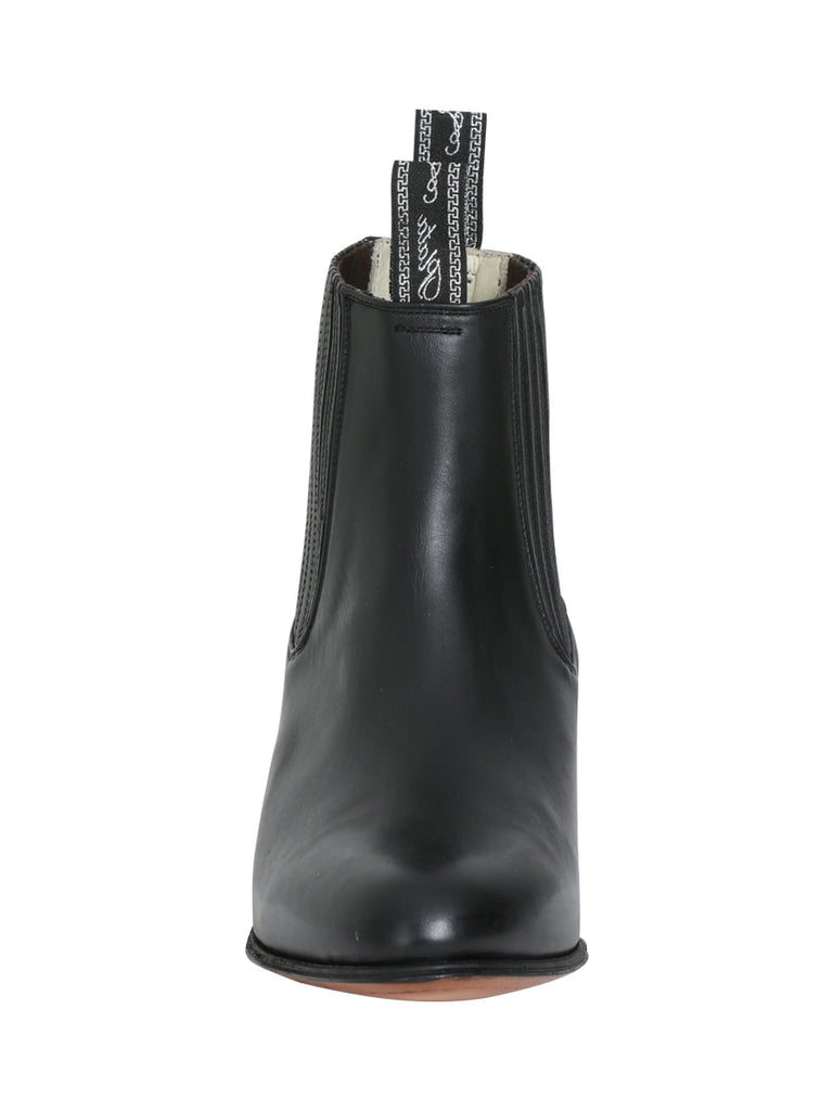 Botín Vaquero de Hombre El General Charro Tobillo Color Negro 232