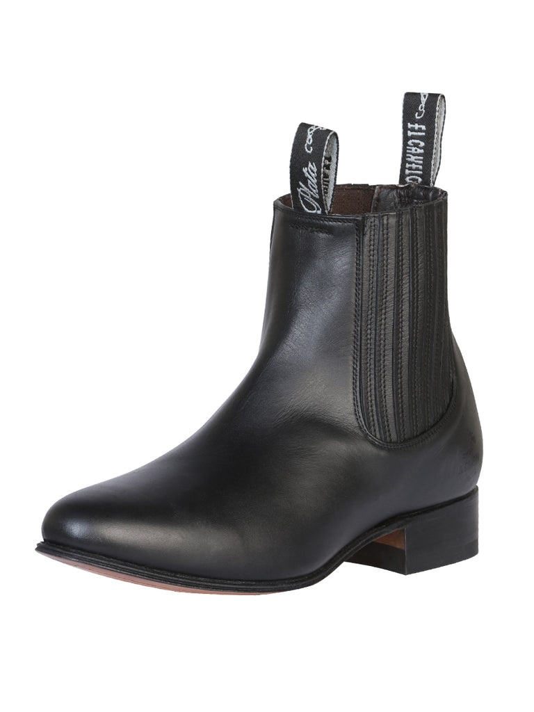 Botín Vaquero de Hombre El General Charro Tobillo Color Negro 232
