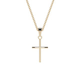 Dije Cruz de Oro 10 y 14 Quilates para Collar - Joyería Católica Ideal para Mujer, Hombre, Niña y Niño