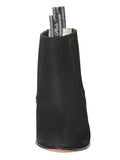 Botín Vaquero de Hombre El General Charro en Piel Bovino Nobuck Color Negro 3663