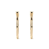 Arete Arracada Con Diamantado Cordon Blue De Oro