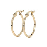 Arete Arracada Con Diamantado Cordon Blue De Oro