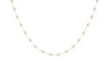 Cadena De Oro Italiano 14k, Estilo Grano De Café
