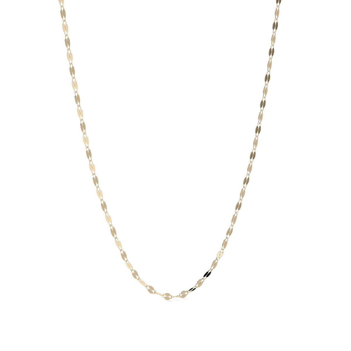 Cadena De Oro Italiano 14k, Estilo Grano De Café