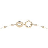 Cadena De Oro Italiano 14k, Estilo Grano De Café