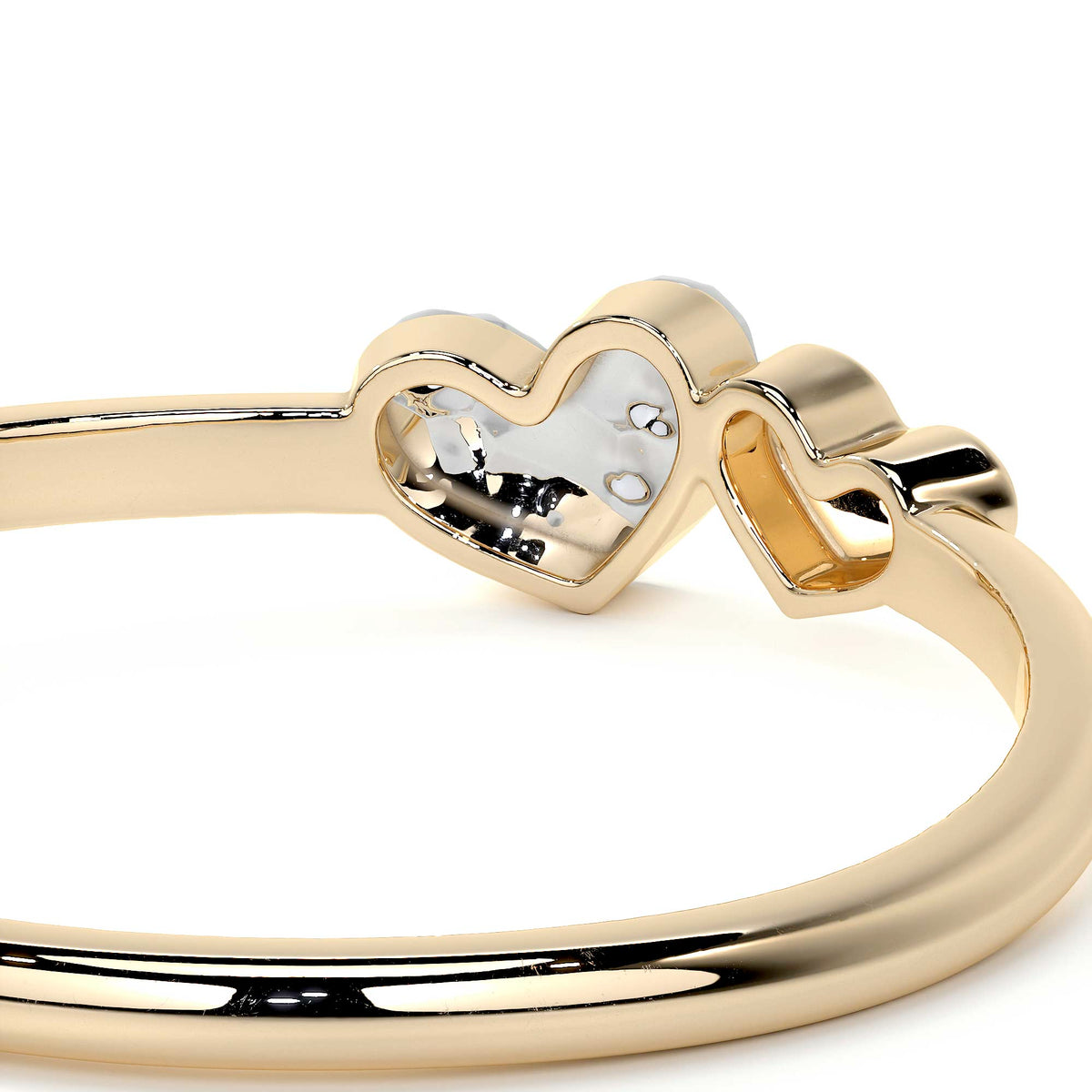Anillo De Oro 14k Con Corazón Rodinado