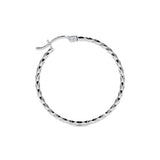 Arete Arracada Diamantada De Plata Ley 925 Para Mujer Confeti