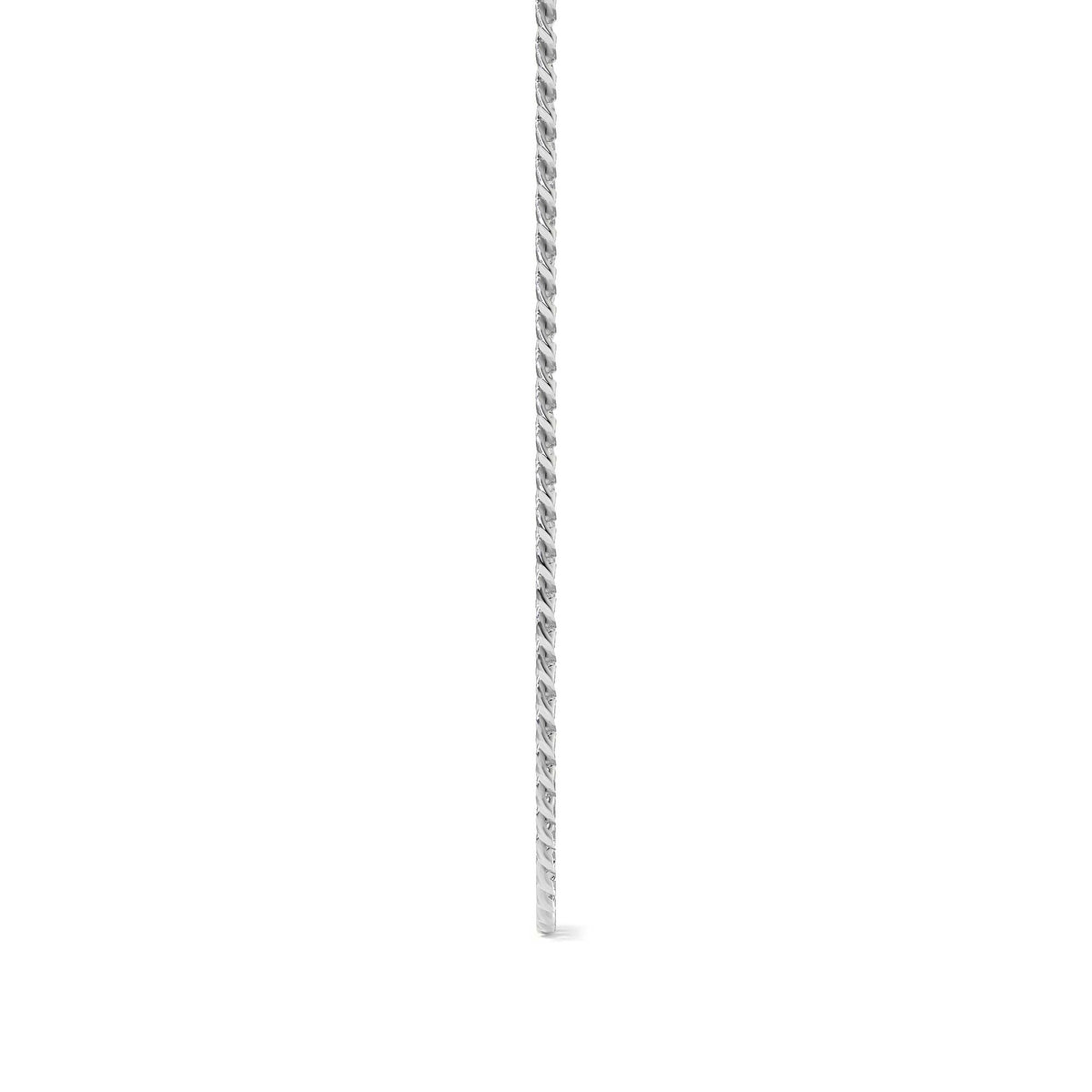 Cadena De Plata 925 Estilo Barbada De Calibre 3.2mm en 5 colores