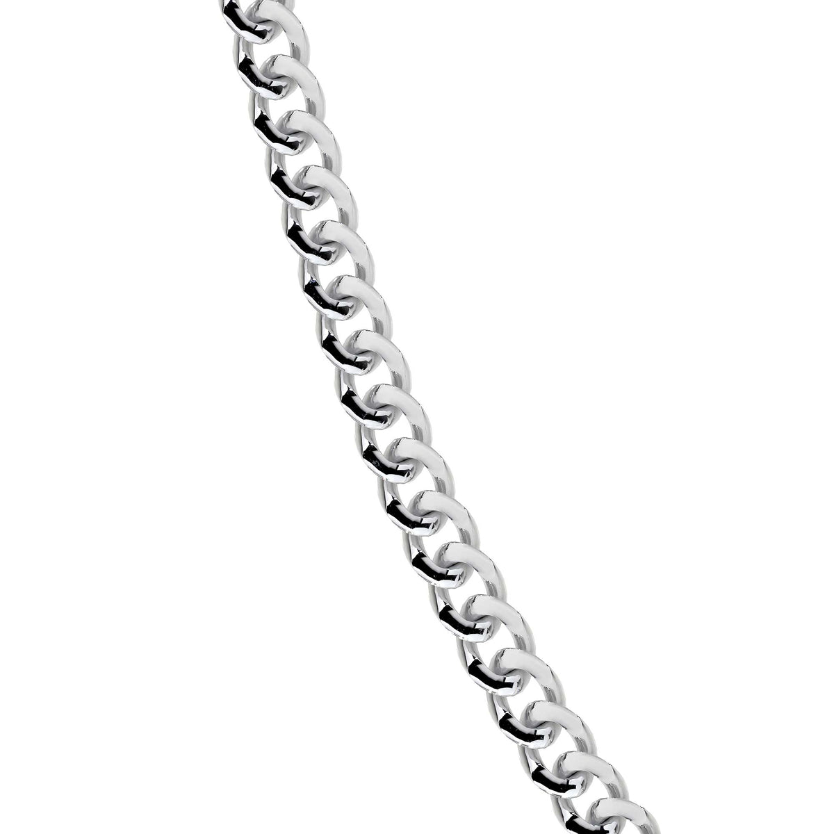 Cadena De Plata 925 Estilo Barbada De Calibre 3.2mm en 5 colores