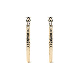 Arete Arracada De Oro 14k Con Diamantado Estilo Panal