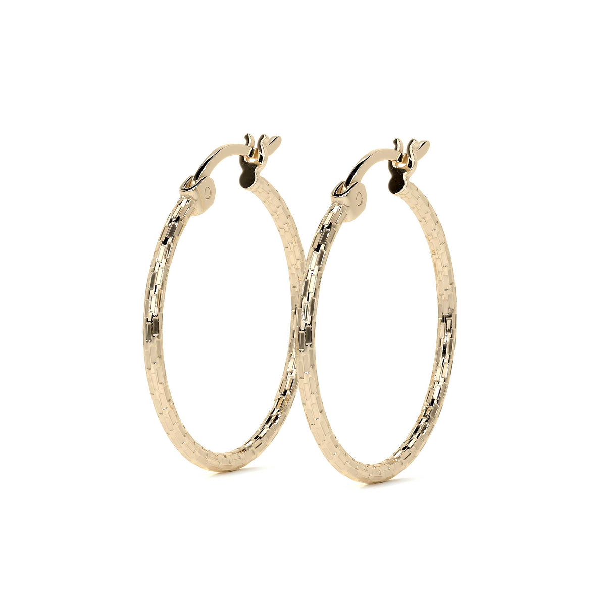 Arete Arracada Diamantada De Oro 14k Estilo Dominó