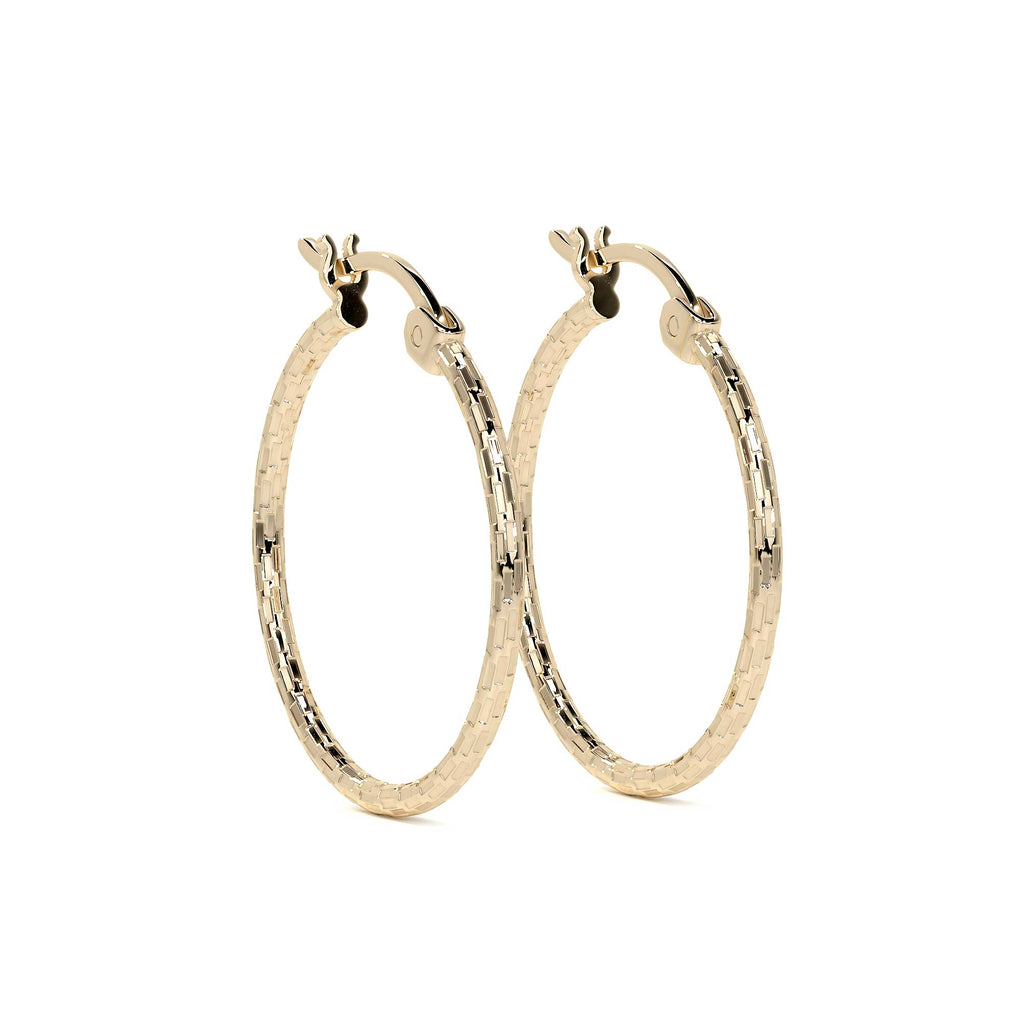 Arete Arracada Diamantada De Oro 14k Estilo Dominó