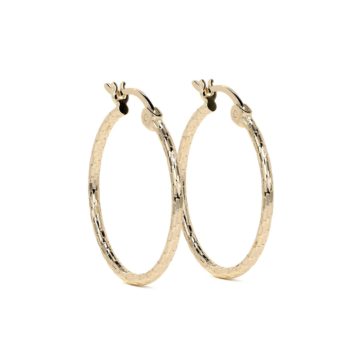 Arete Arracada Diamantada De Oro 14k Estilo Dominó