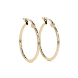 Arete Arracada Diamantada De Oro 14k Estilo Dominó