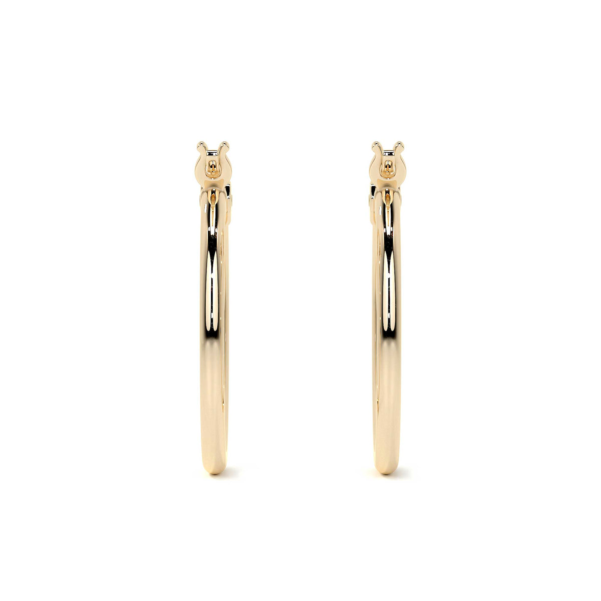 Arete Arracada De Oro 10k Lisa