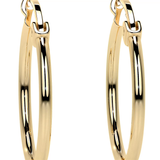 Arete Arracada De Oro 10k Lisa