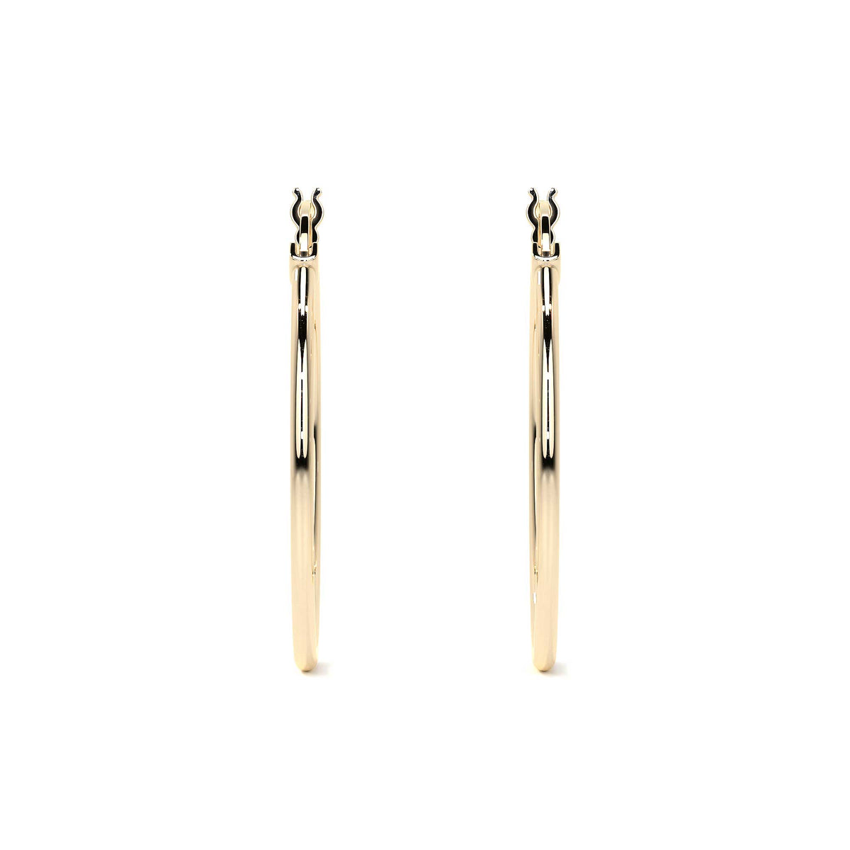 Arete Arracada De Oro 10k Lisa