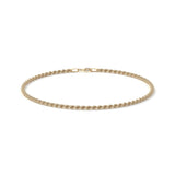 Pulsera de Oro 10K Estilo Torsal Italiano para Hombre y Mujer | Brazalete Unisex Elegante