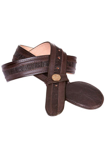 CINTO VAQUERO EXOTICO/A EL GENERAL ELDCI PIEL LIZARD/DENVER CIGAR 21247