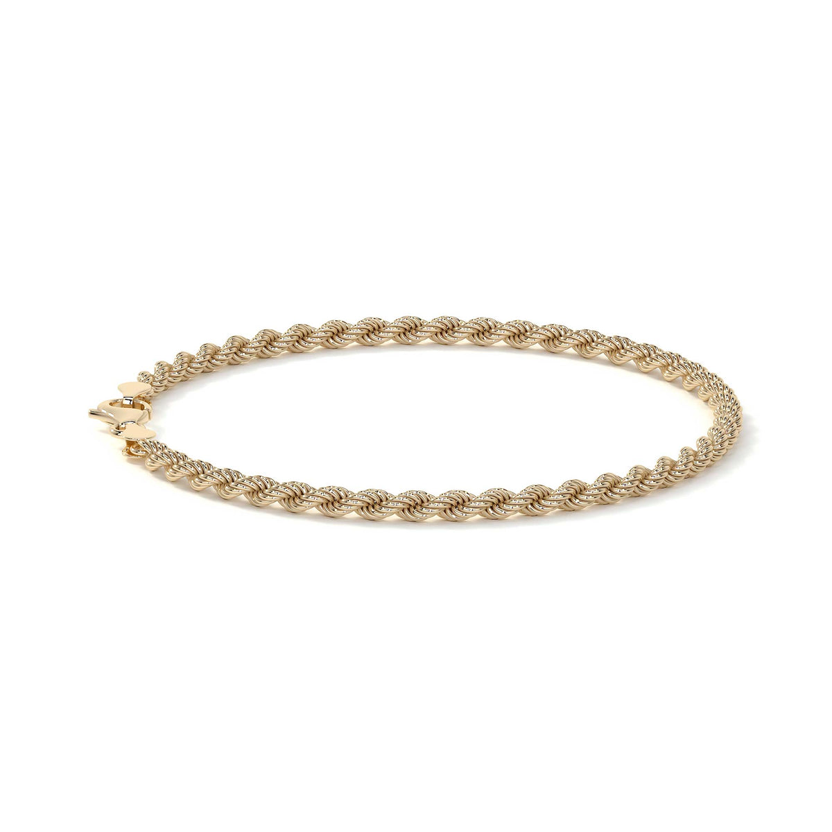 Pulsera de Oro 10K para Hombre Estilo Torsal Italiano | Brazalete Masculino Elegante