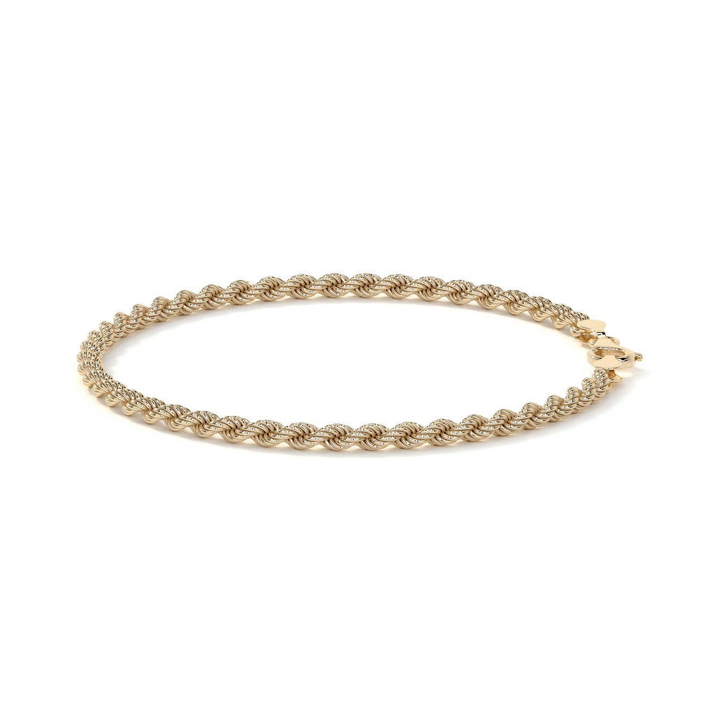 Pulsera de Oro 14K Estilo Torsal Italiano | Brazalete Elegante y Sofisticado