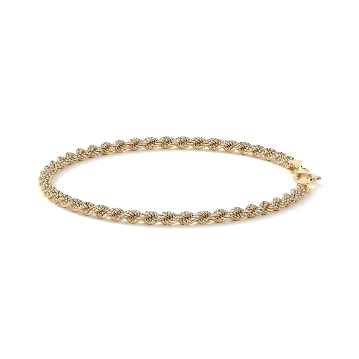 Pulsera de Oro 14K Estilo Torsal Italiano | Brazalete Elegante y Sofisticado