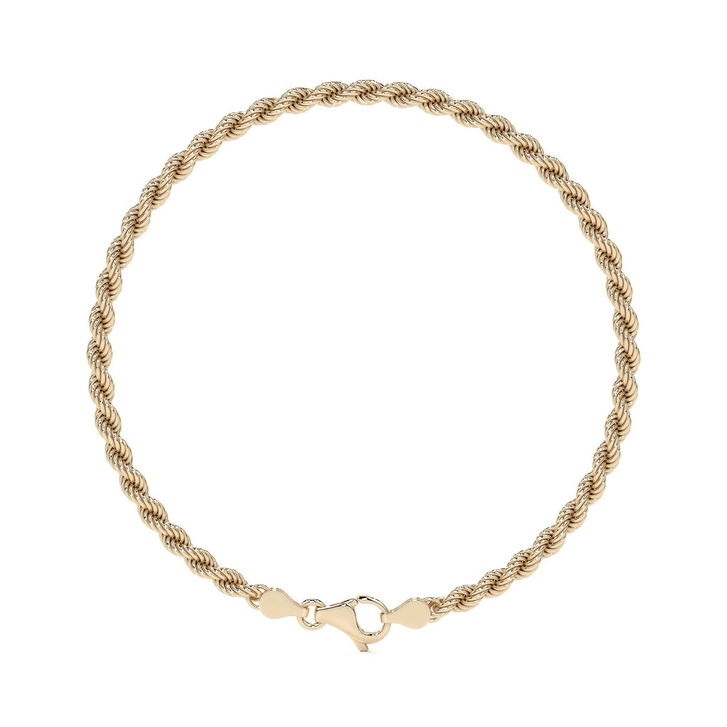 Pulsera de Oro 14K Estilo Torsal Italiano | Brazalete Elegante y Sofisticado