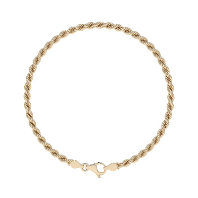 Pulsera de Oro 10K Estilo Torsal Italiano | Brazalete Elegante de 3.8mm
