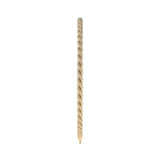 Pulsera de Oro 10K Estilo Torsal Italiano | Brazalete Elegante de 3.8mm