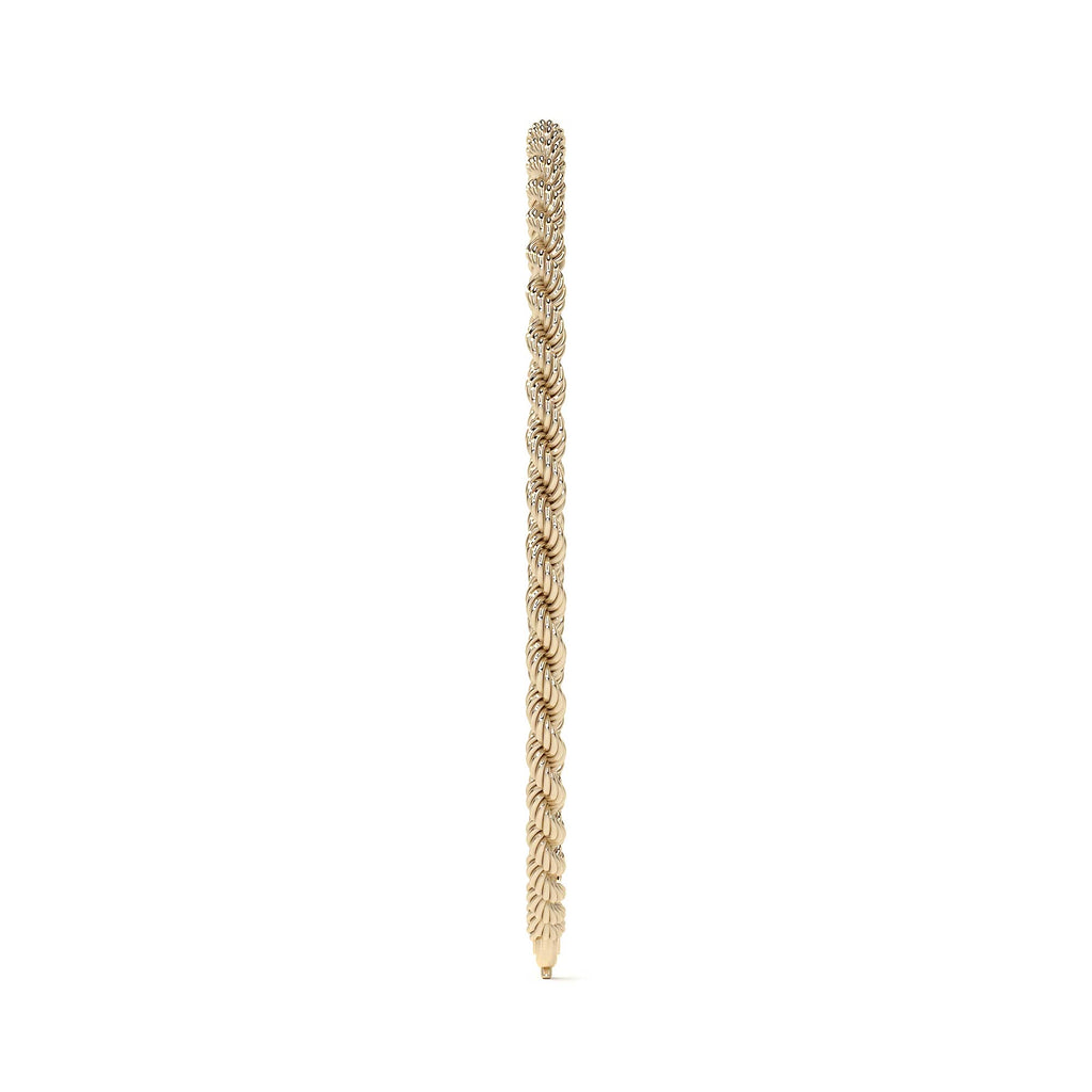 Pulsera de Oro 10K para Hombre Estilo Torsal Italiano | Brazalete Masculino Elegante