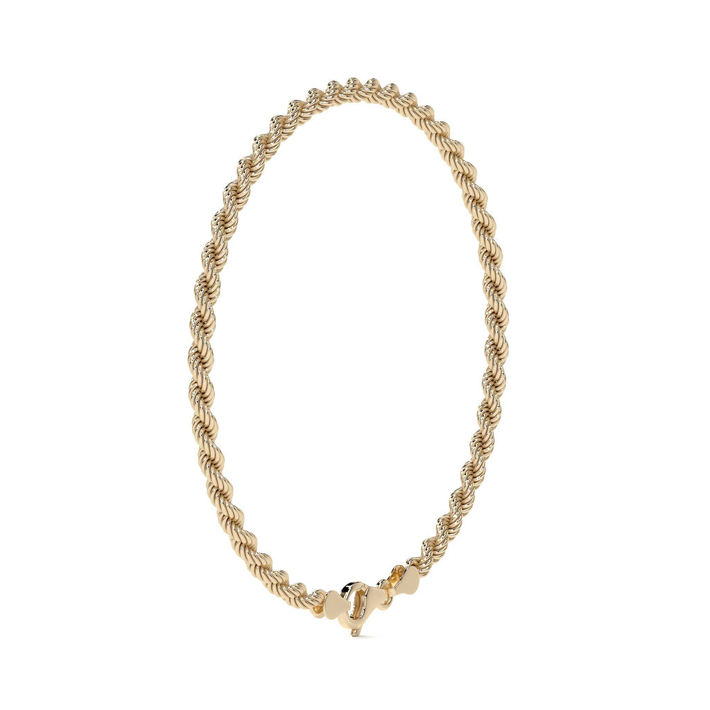 Pulsera de Oro 10K para Hombre Estilo Torsal Italiano | Brazalete Masculino Elegante
