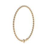 Pulsera de Oro 10K para Hombre Estilo Torsal Italiano | Brazalete Masculino Elegante