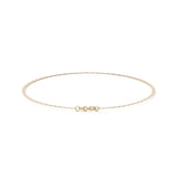 Pulsera de Oro 10K Estilo Italiano Valentino | Brazalete Delicado en Oro Amarillo o Tricolor