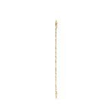 Pulsera Esclava de Oro 10K Estilo Fígaro 3x1 con Placa | Joyería Italiana
