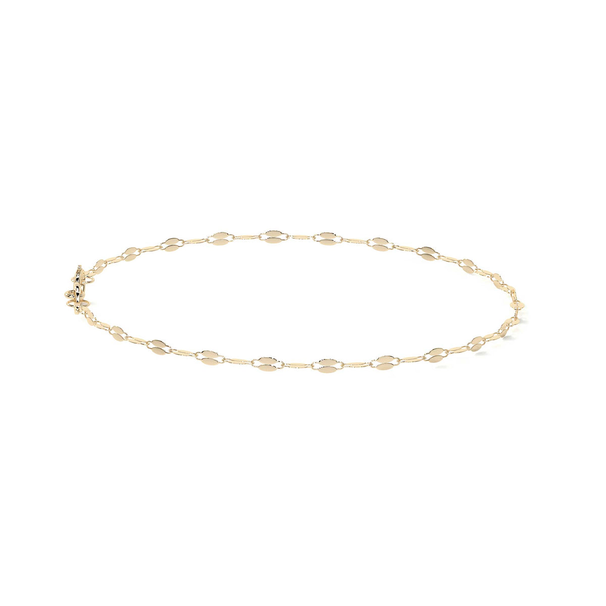Esclava de Oro 10K Estilo Fígaro Serpentina Italiano | Pulsera Delicada de Joyería Fina