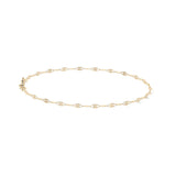 Esclava de Oro 10K Estilo Fígaro Serpentina Italiano | Pulsera Delicada de Joyería Fina