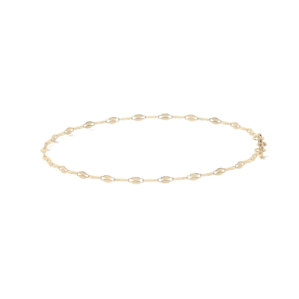 Esclava de Oro 10K Estilo Fígaro Serpentina Italiano | Pulsera Delicada de Joyería Fina