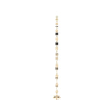 Esclava de Oro 10K Estilo Fígaro Serpentina Italiano | Pulsera Delicada de Joyería Fina