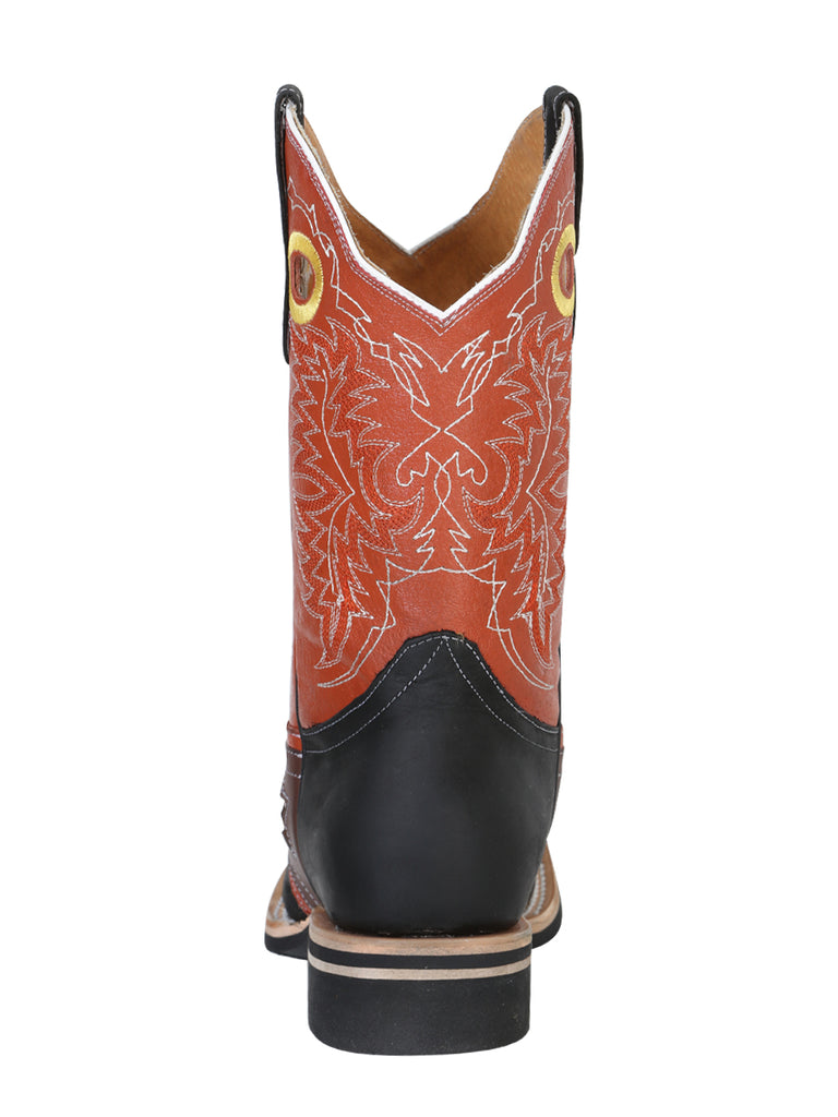 Bota Vaquera de Hombre El General Rodeo en Piel Crazy Color Negro 33305