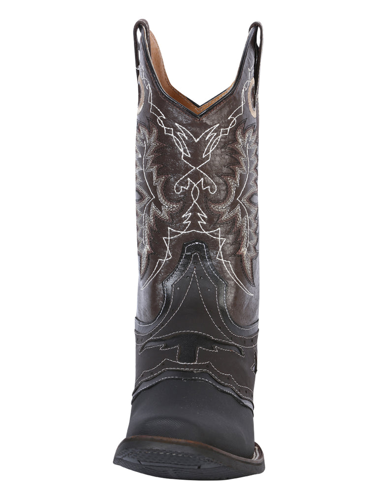 Bota Vaquera de Hombre El General Rodeo en Piel Color Negro 33308