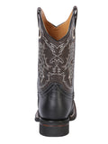 Bota Vaquera Rodeo Hombre El General Piel Keblar Negro - Modelo 33308