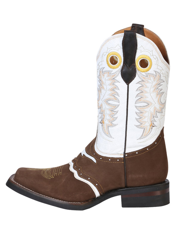 Bota Vaquera de Hombre El General Rodeo en Piel Crazy Color Camel 33313