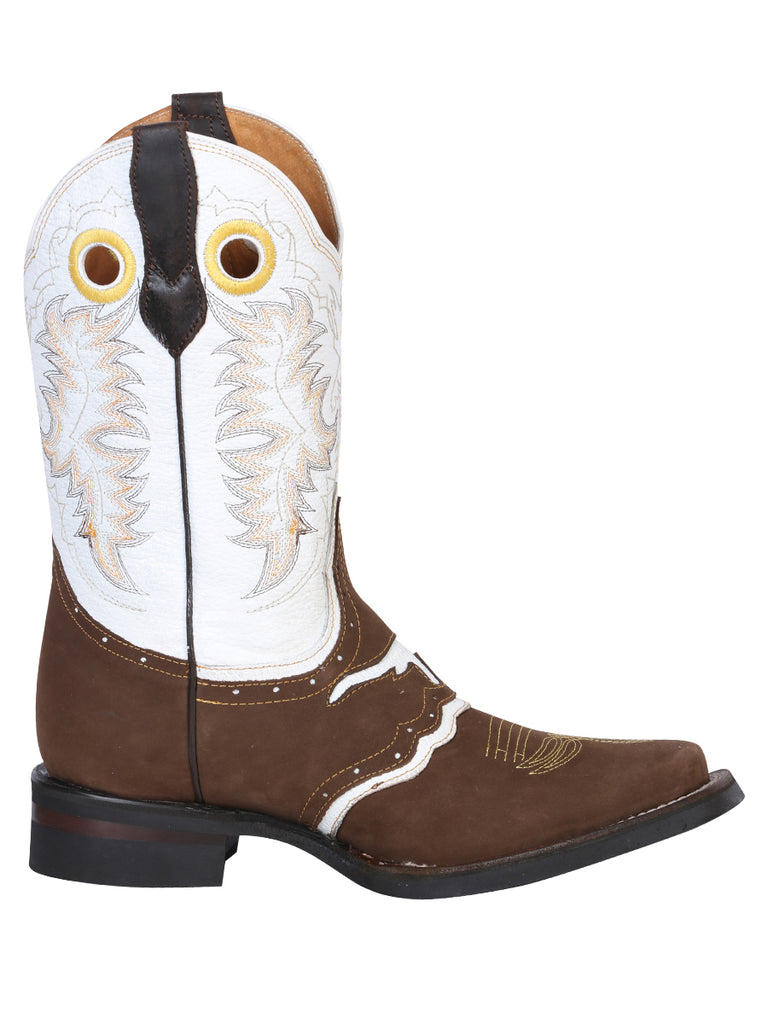 Bota Vaquera de Hombre El General Rodeo en Piel Crazy Color Camel 33313