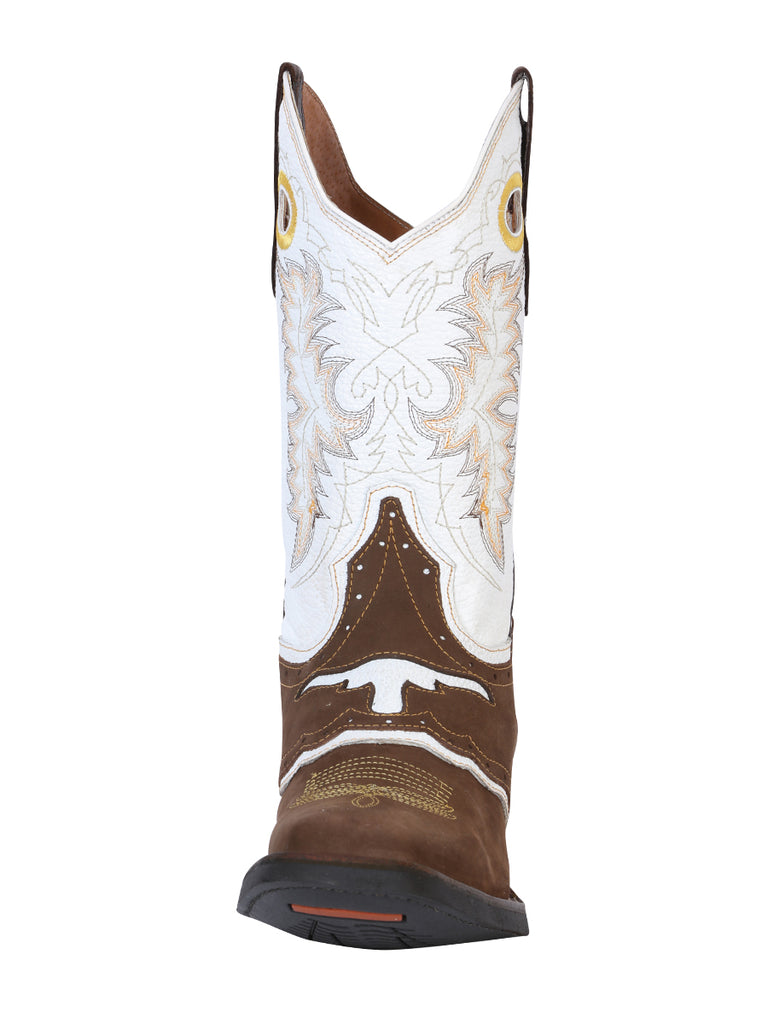Bota Vaquera de Hombre El General Rodeo en Piel Crazy Color Camel 33313
