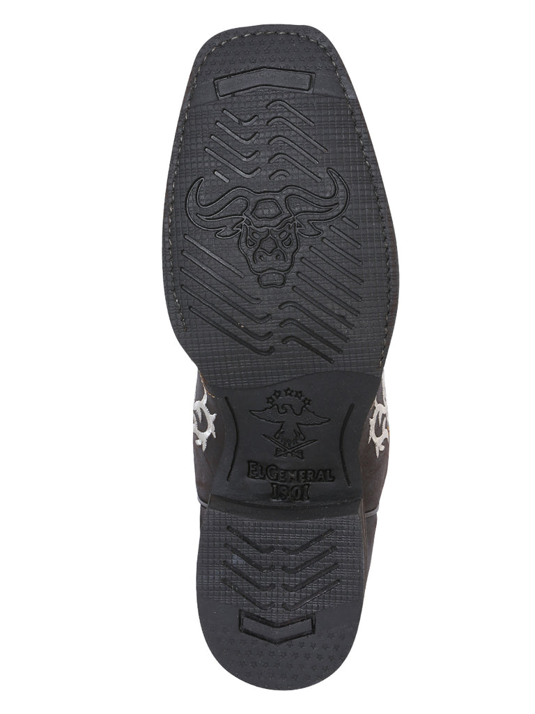 Bota Vaquera de Hombre El General Rodeo en Piel Crazy Color Miel/Café 33316