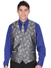 VESTIDO CHALECO EL GENERAL SS15-JS1 100% POLIESTER PLATA 34138